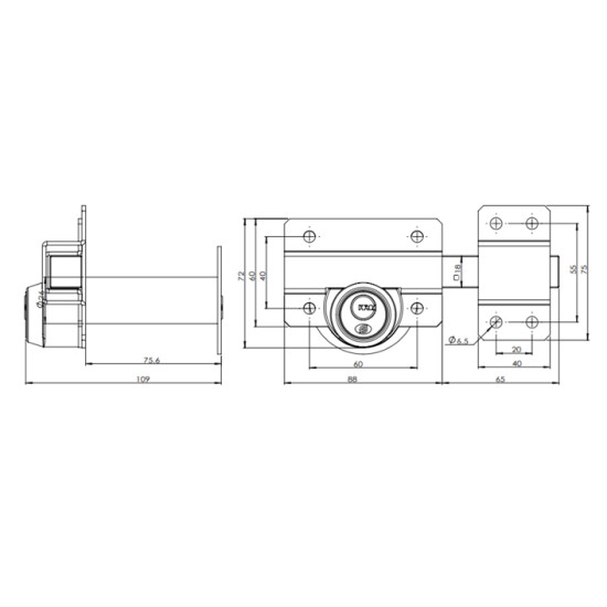Sonra Long Throw Dead Lock - Single & Double Locking Rim Cylinder | 50mm & 70mm Gates